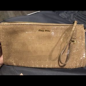 Miu Miu St.cocco Contenitori Piatti Calfskin Pouch